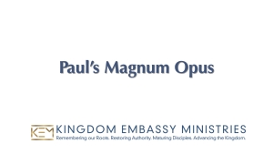 2023-10-13 | Introduction to Romans | Paul's Magnum Opus