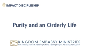 2023-10-21 | Purity and an Orderly Life | I Thessalonians 4:1-12