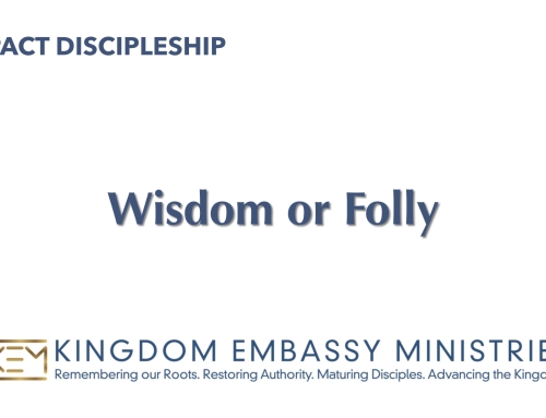 2024-08-24 | Wisdom or Folly | Proverbs 9
