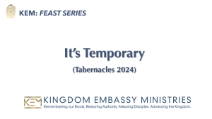 2024-10-18 | Leviticus 23:33-44 | It's Temporary | Tabernacles 2024