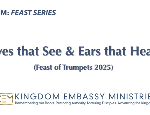 2025-09-19 | Leviticus 23:23-25 | Eyes that See & Ears that Hear | Feast of Trumpets 2025
