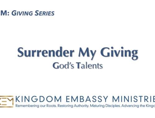2025-11-28 | Surrender My Giving: Gods Talents