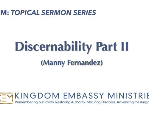 2026-04-24 | Discernability Part II | Manny Fernandez