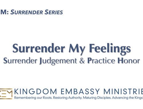 2026-06-12 | Surrender My Feelings: Surrender Judgment & Practice Honor