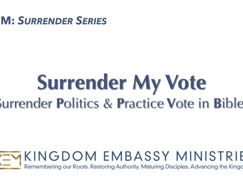 2026-08-28 | Surrender My Vote: Surrender Politics & Practice Vote in Bible