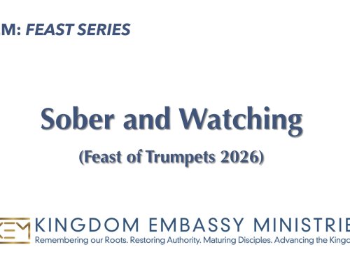 2026-09-11 | Leviticus 23:23-25 | Sober and Watching | Feast of Trumpets 2026