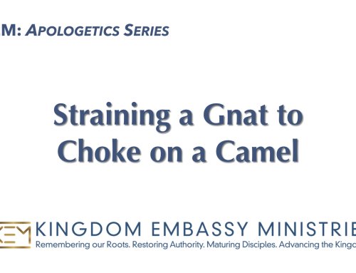 2026-10-09 | Straining a Gnat to Choke on a Camel