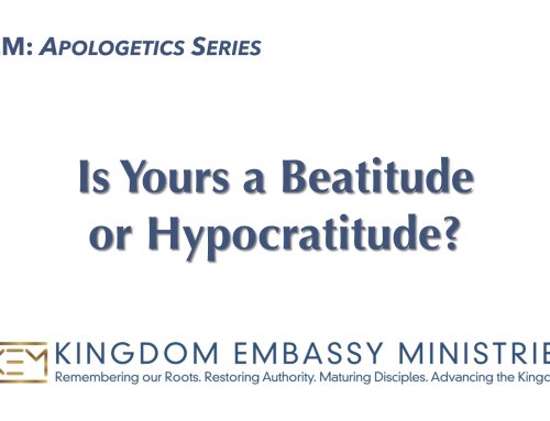 2026-10-23 | Is Yours a Beatitude or Hypocratitude